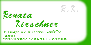 renata kirschner business card